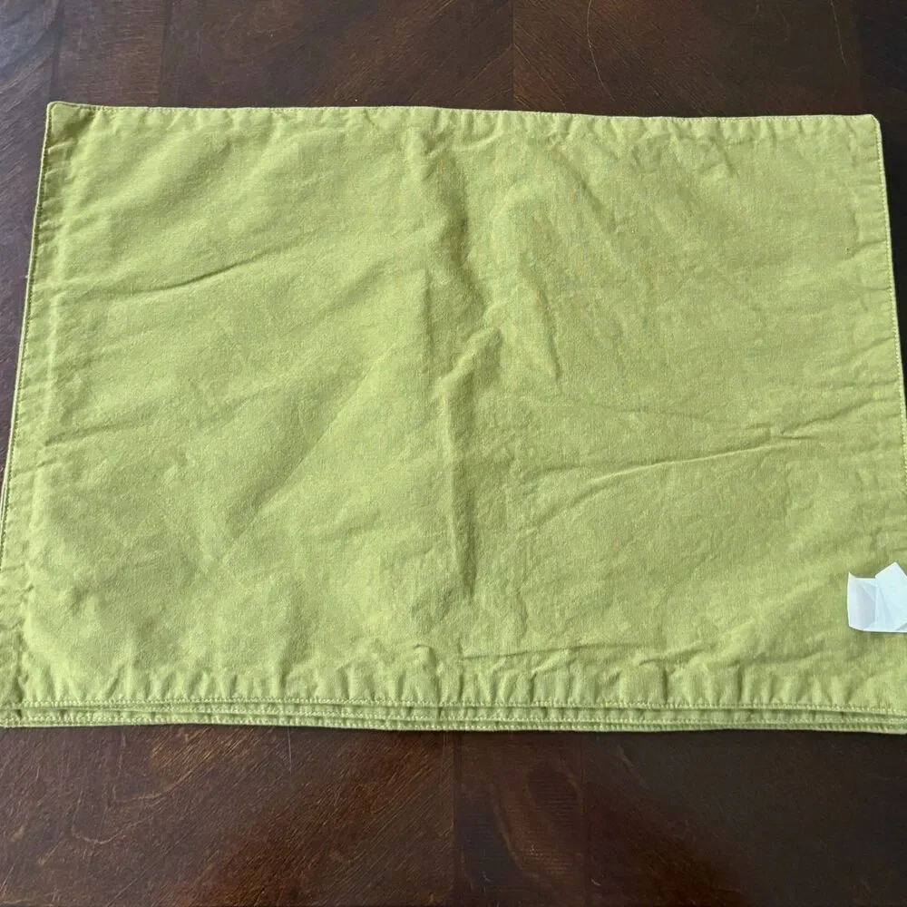 Pier 1 Imports Mosstone Placemats Set of 4 Green Bird Branch Cotton 13x19 Nature